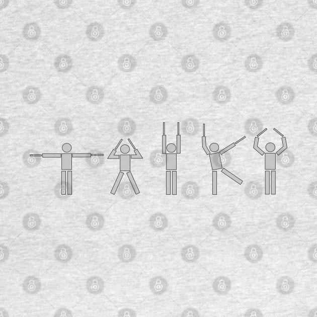 Taiko People gray w border by Austin Taiko